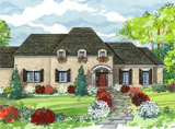 2D Elevation of a Single Family Home