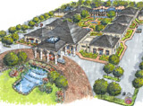 Aerial Rendering of a Hotel in South Carolina
