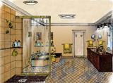 Bathroom Interior Rendering