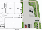 Garage Building Floorplan Rendering