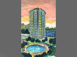 High Rise Hotel in Canada Architectural Rendering