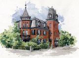 Historic Building Architectural Rendering in Philadelphia