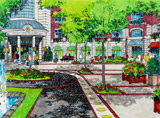 Hotel Plaza Architectural Rendering