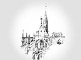 Notre Dame Paris Pen and Ink Rendering
