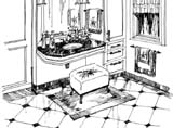 Bathroom Interior. "This Old House" Magazine
