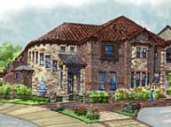 Uptown Homes Perspective Rendering. Keller, Texas.